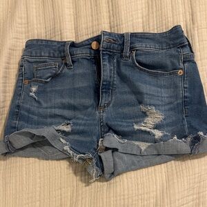 Universal Thread Blue Distressed Jean Shorts